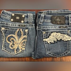 2 Pairs Miss Me Boot
Cut Jeans Size 30